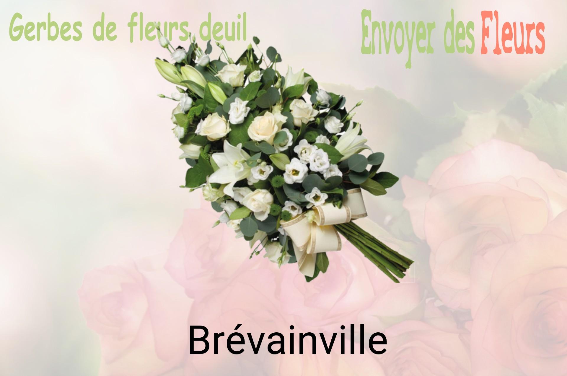 Gerbe de fleurs de deuil livrée à Brévainville